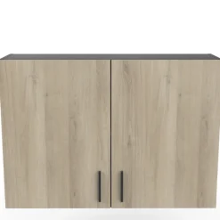Romanie Hängeelement 100 cm 2 Flügeltüren und 1 Einlegeboden Kronberg Eiche/mattschwarz