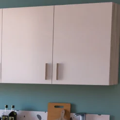 Romanie Hängeelement 100 cm 2 Flügeltüren und 1 Einlegeboden Kronberg Eiche/Mattweiß