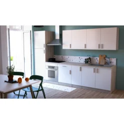 Romanie Unterschrank 60 cm 1 Schublade, 1 Drehtür und 1 Einlegeboden Kronberg Eiche/Mattweiß