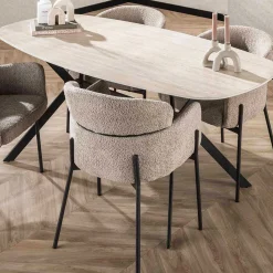 Emob Romano Ovaler Esstisch aus Keramik 180cm - Dänisches Design