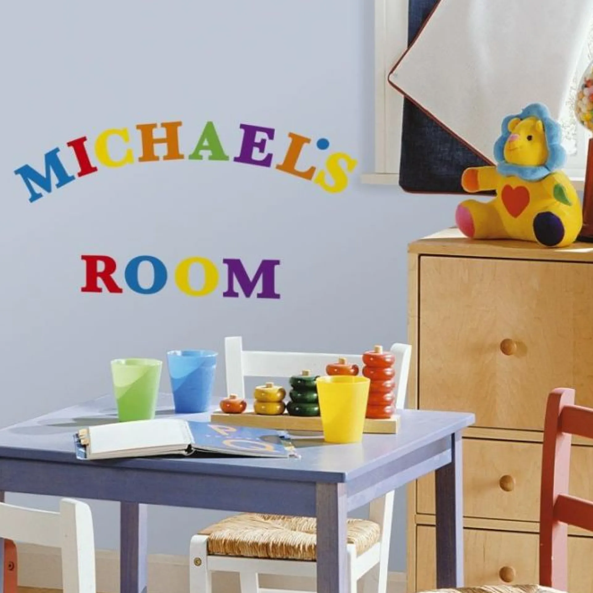 RoomMates Wandsticker - Bunte Buchstaben