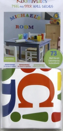 RoomMates Wandsticker - Bunte Buchstaben