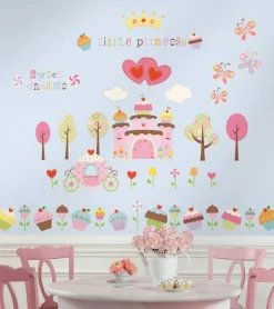RoomMates Wandsticker Cupcake- Landschaft mit Schloß