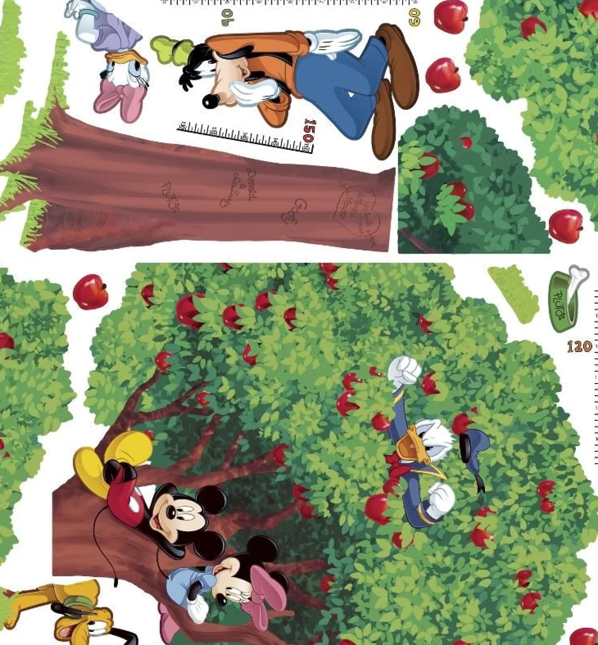 RoomMates Wandsticker - Mickey Mouse Metermaß