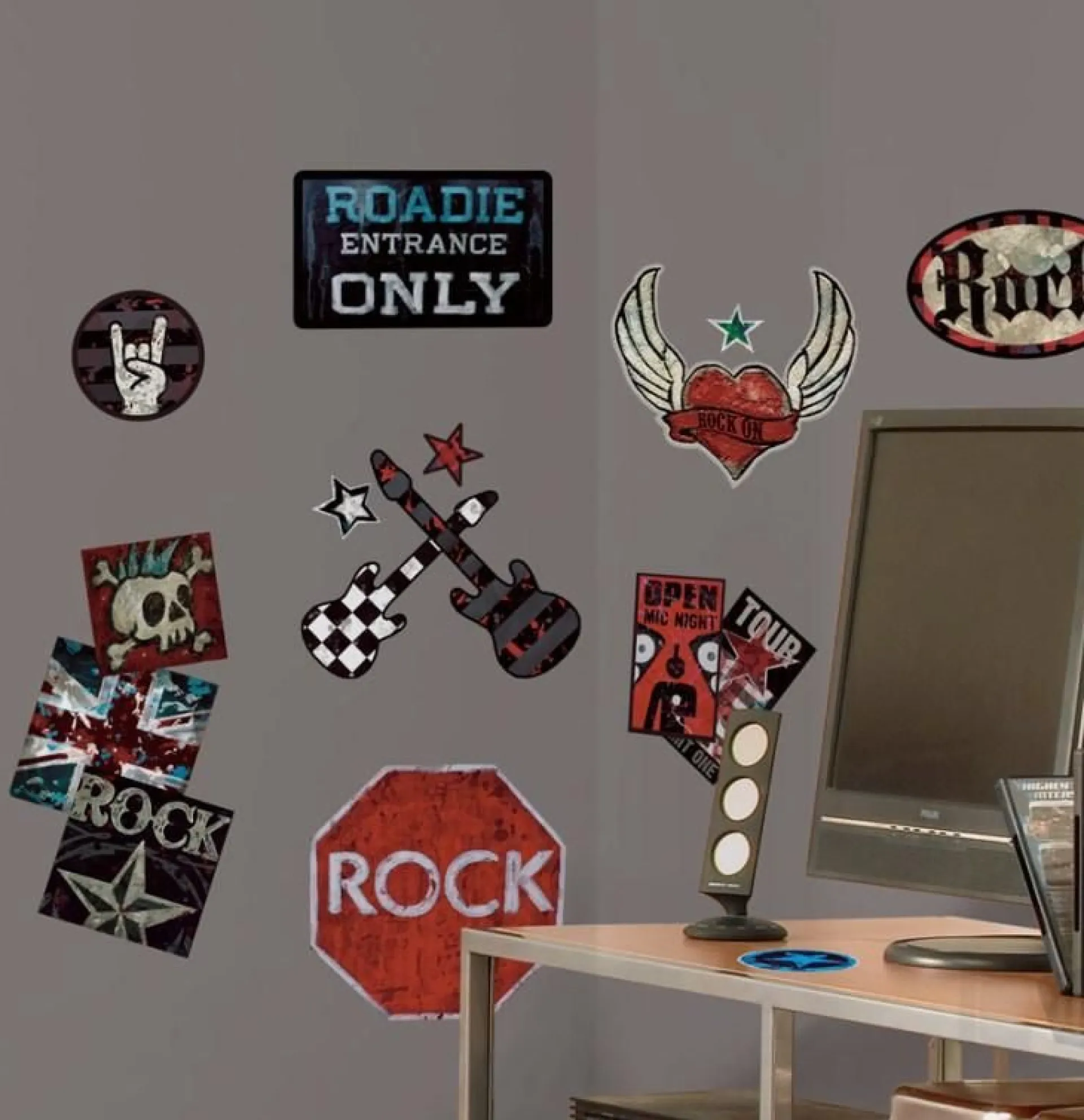 RoomMates Wandsticker - Rock 'n roll für Jungen