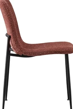 Rousseau Rosa Bouclé Stuhl Alice | Metallbeine | H81.5xB42xT57cm