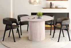 Rousseau Runder Esstisch Lagos - Ø120x76cm - Travertin