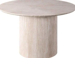 Rousseau Runder Esstisch Lagos - Ø120x76cm - Travertin