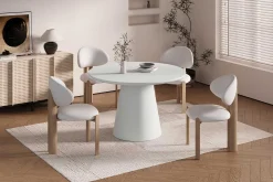 Rousseau Runder Esstisch Tavares - Ø120x77cm - ecru