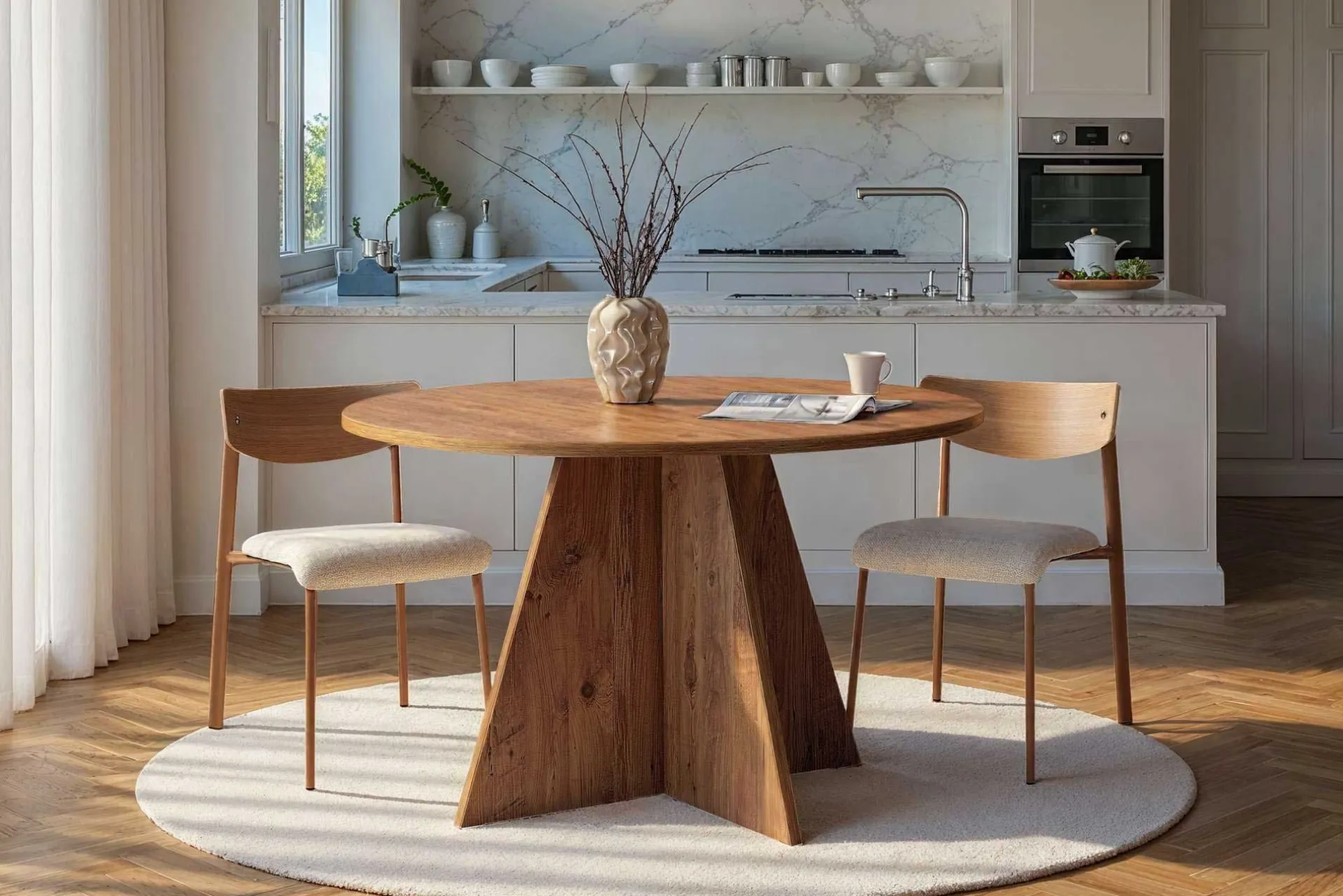 Emob Runder Esstisch Virella - Ø120x75cm - Atlantic Pine
