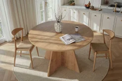 Emob Runder Esstisch Virella - Ø120x75cm - Eiche Dekor