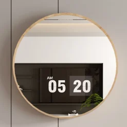 Rousseau Runder Spiegel Ria | Ø80 x 10 cm | Old Oak Design
