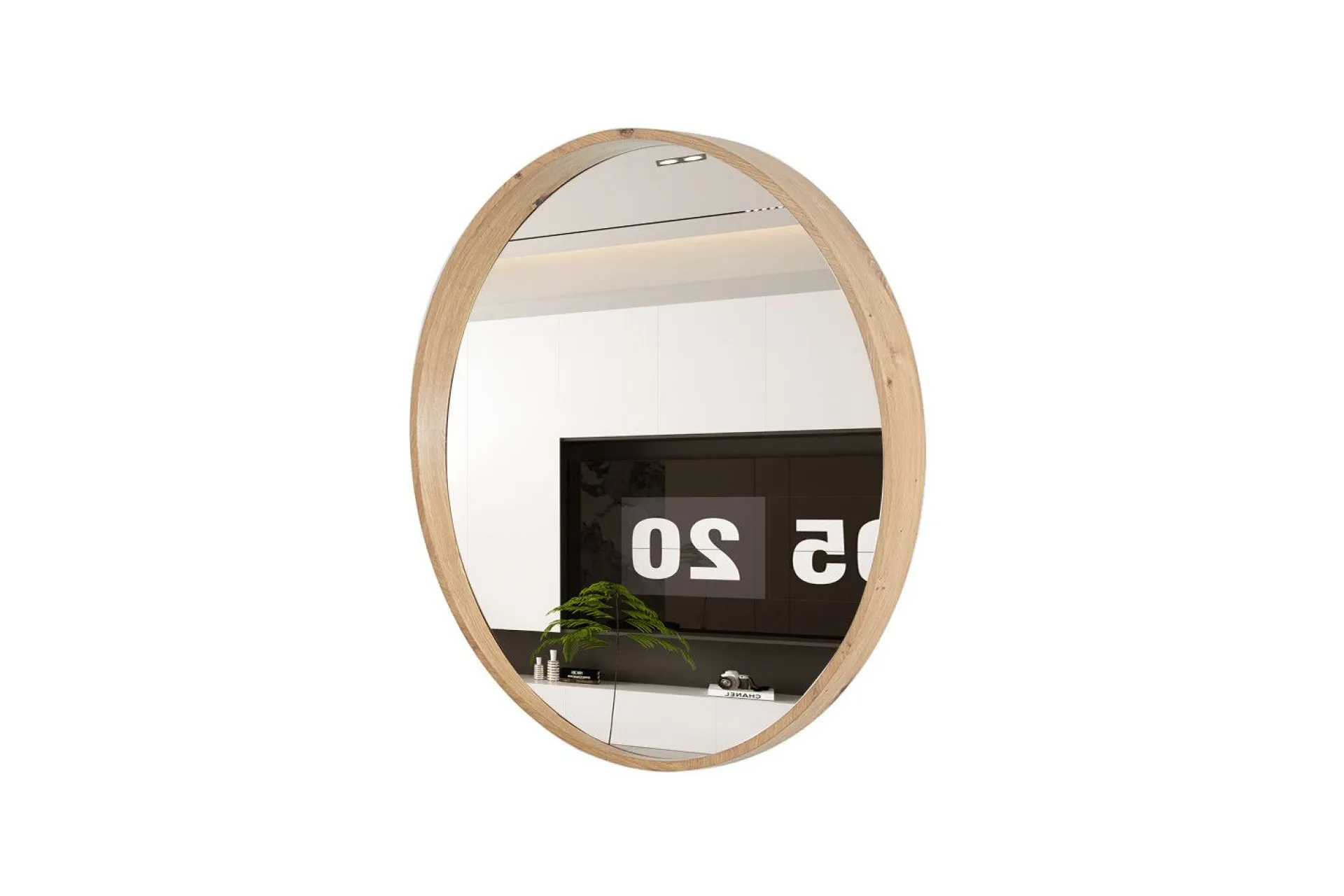 Rousseau Runder Spiegel Ria | Ø80 x 10 cm | Old Oak Design