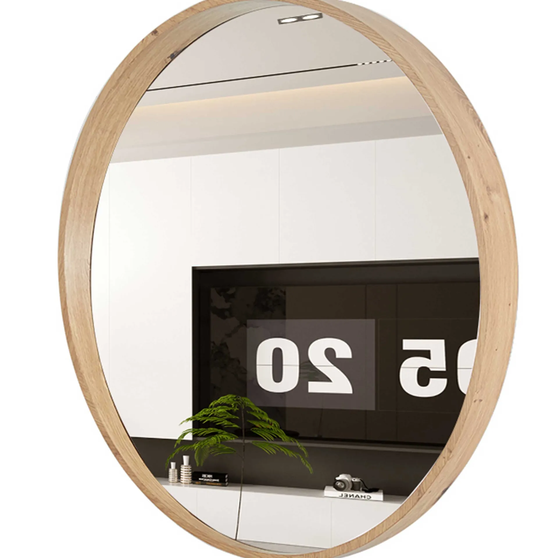 Rousseau Runder Spiegel Roxy | Ø80 x 4 cm | Old Oak Design