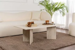Emob Sabin Couchtisch | 100 % MELAMIN | Travertin