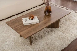 Emob Sabin Couchtisch | 100 % MELAMIN | Walnuss