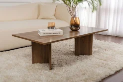 Emob Sabin Couchtisch | 100 % MELAMIN | Walnuss