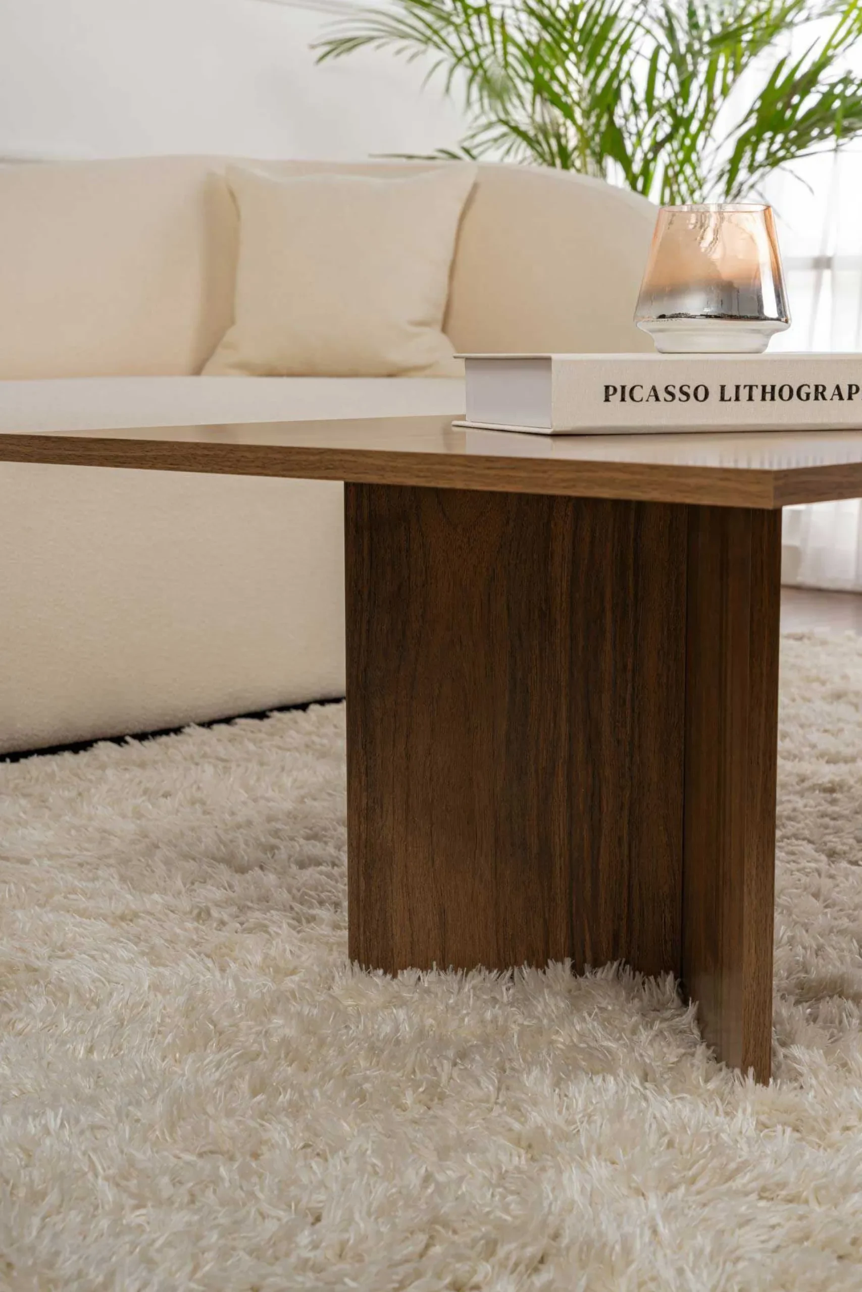 Emob Sabin Couchtisch | 100 % MELAMIN | Walnuss