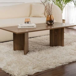 Emob Sabin Couchtisch | 100 % MELAMIN | Walnuss