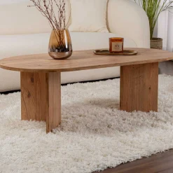 Emob Sable Couchtisch | 100 % MELAMIN | Atlantische Kiefer