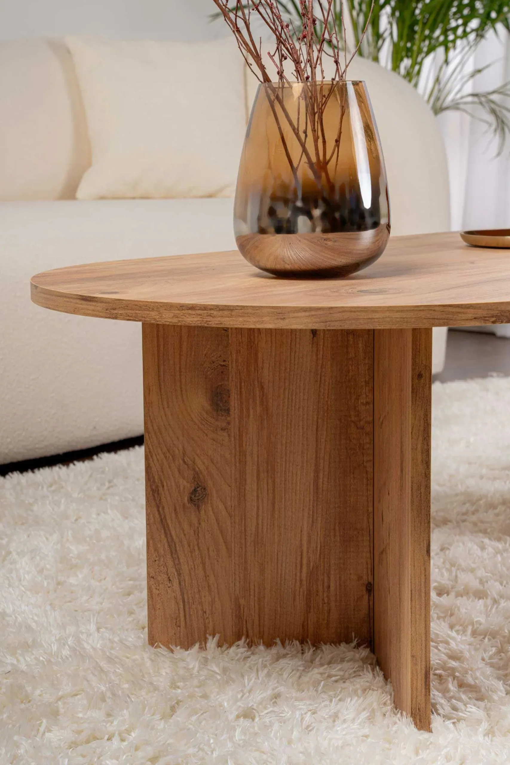 Emob Sable Couchtisch | 100 % MELAMIN | Atlantische Kiefer