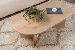 Emob Sable Couchtisch | 100 % MELAMIN | Saphir-Eiche