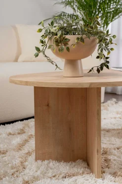 Emob Sable Couchtisch | 100 % MELAMIN | Saphir-Eiche