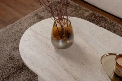 Emob Sable Couchtisch | 100 % MELAMIN | Travertin
