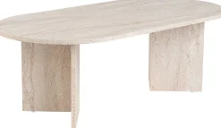 Emob Sable Couchtisch | 100 % MELAMIN | Travertin