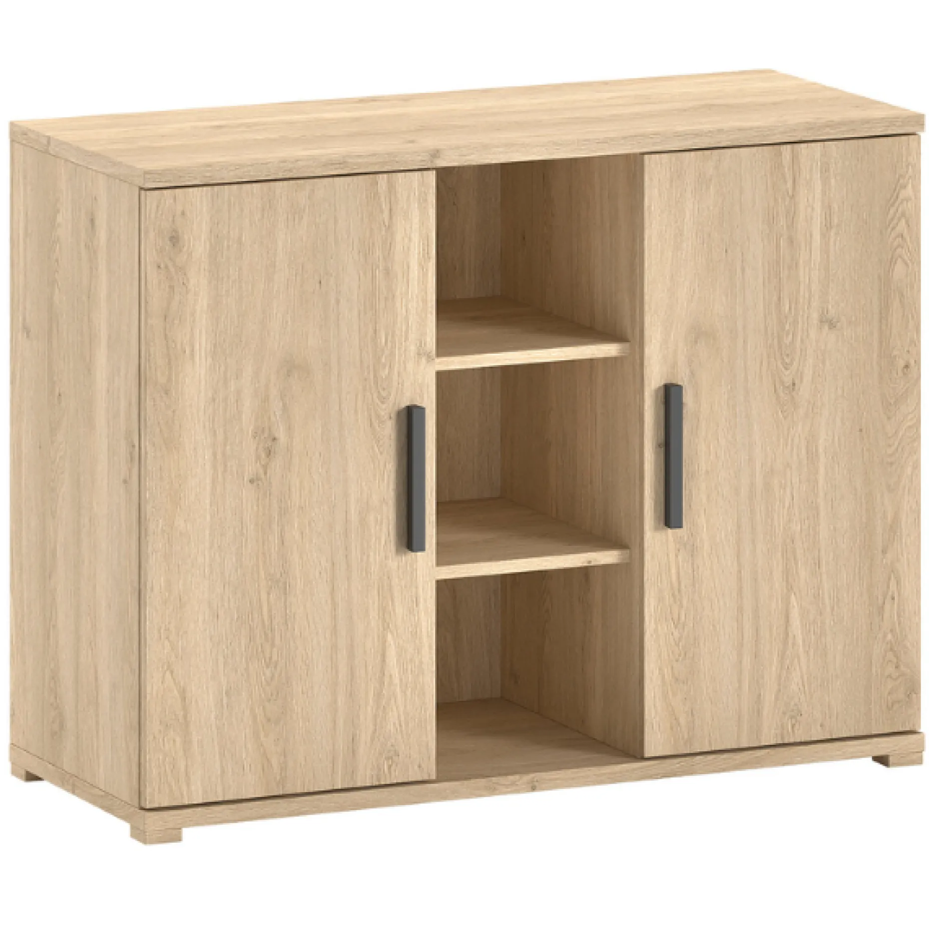 SammieBabyzimmer : Ausziehbett, Kommode mit Wickeltisch, Kleiderschrank - Eichendekor