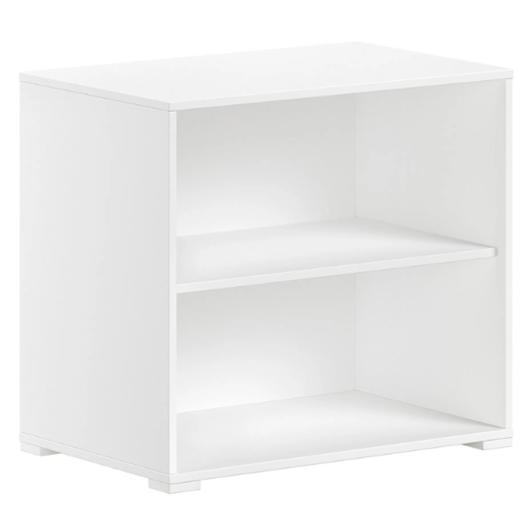 Sammie Halbhohes Bett 90x200cm - mit Schreibtisch und Bücherregal - weiß