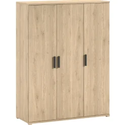 SammieJugendzimmer : Bett 90x200cm, Nachttisch, Kleiderschrank, Schreibtisch - Eichendekor