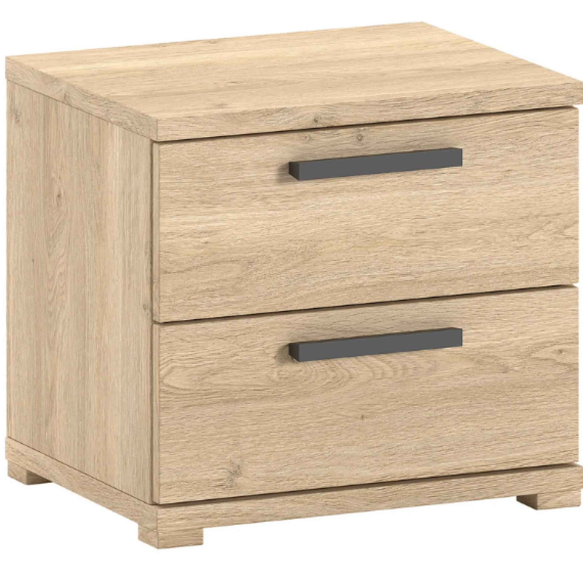 SammieJugendzimmer : Bett 90x200cm, Nachttisch, Kleiderschrank, Schreibtisch - Eichendekor