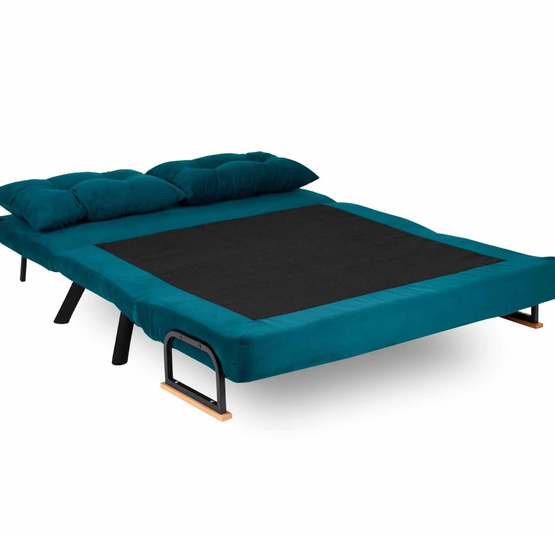 Emob Sando 2-Sitzer-Schlafsofa | Metallrahmen | Petrolgrün