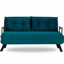 Emob Sando 2-Sitzer-Schlafsofa | Metallrahmen | Petrolgrün
