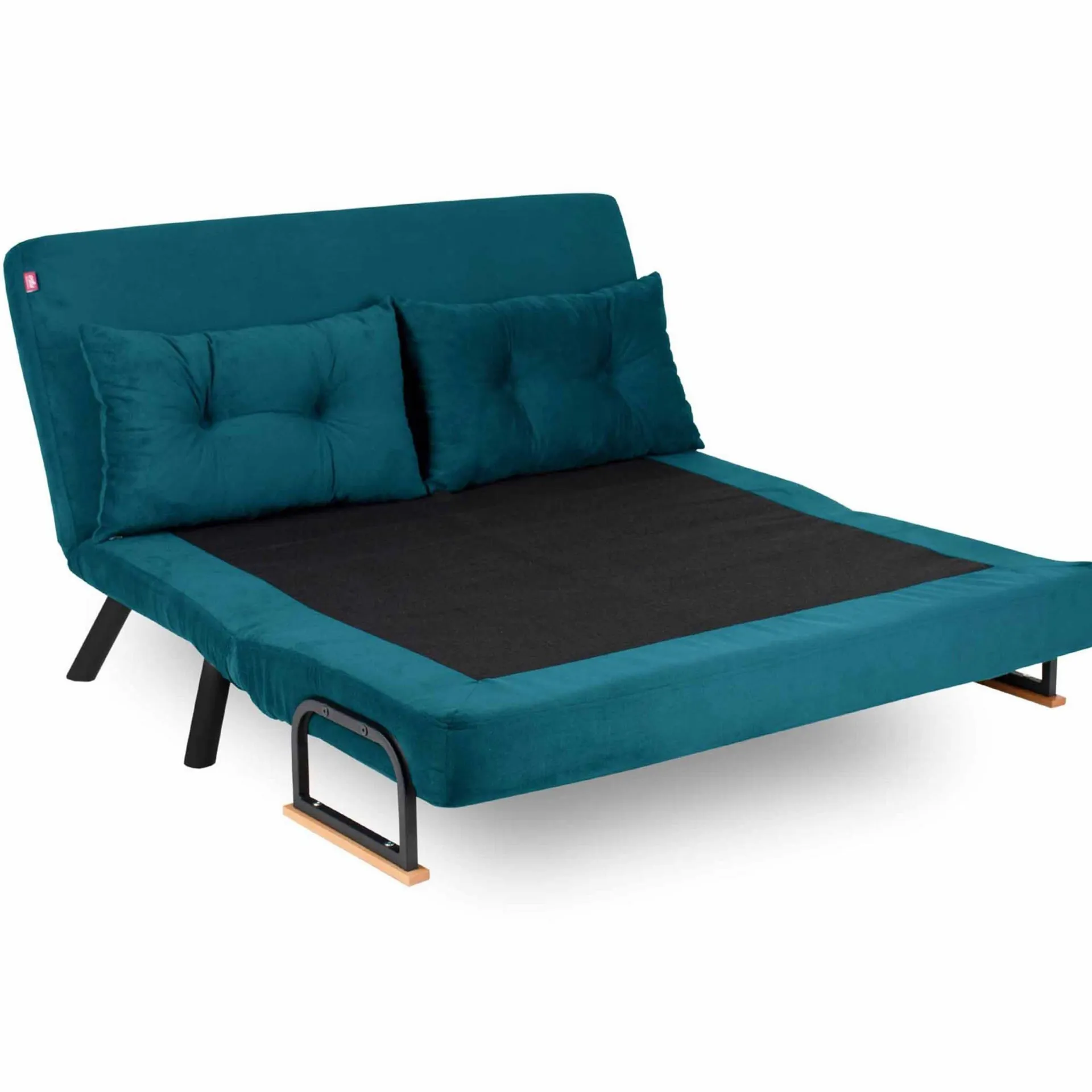 Emob Sando 2-Sitzer-Schlafsofa | Metallrahmen | Petrolgrün