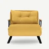 Emob Sando 1-Sitzer-Schlafsofa | Metallrahmen | Senfgelb