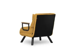 Emob Sando 1-Sitzer-Schlafsofa | Metallrahmen | Senfgelb