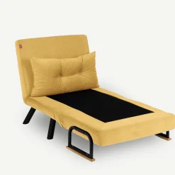 Emob Sando 1-Sitzer-Schlafsofa | Metallrahmen | Senfgelb