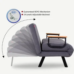 Emob Sando 2-Sitzer-Schlafsofa | Metallrahmen |