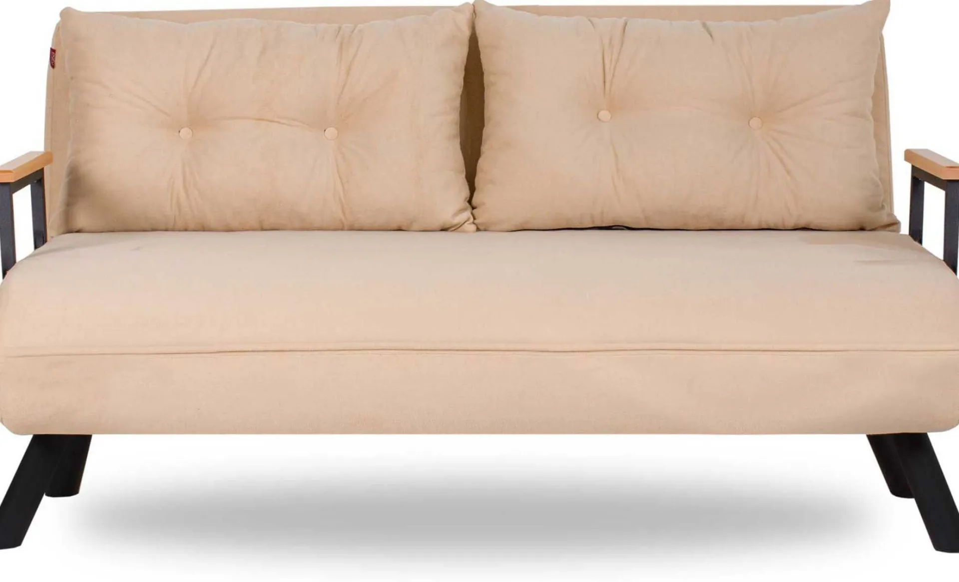 Emob Sando 2-Sitzer-Schlafsofa | Metallrahmen | Creme