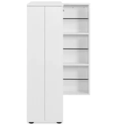 Satinweißer Schuhschrank