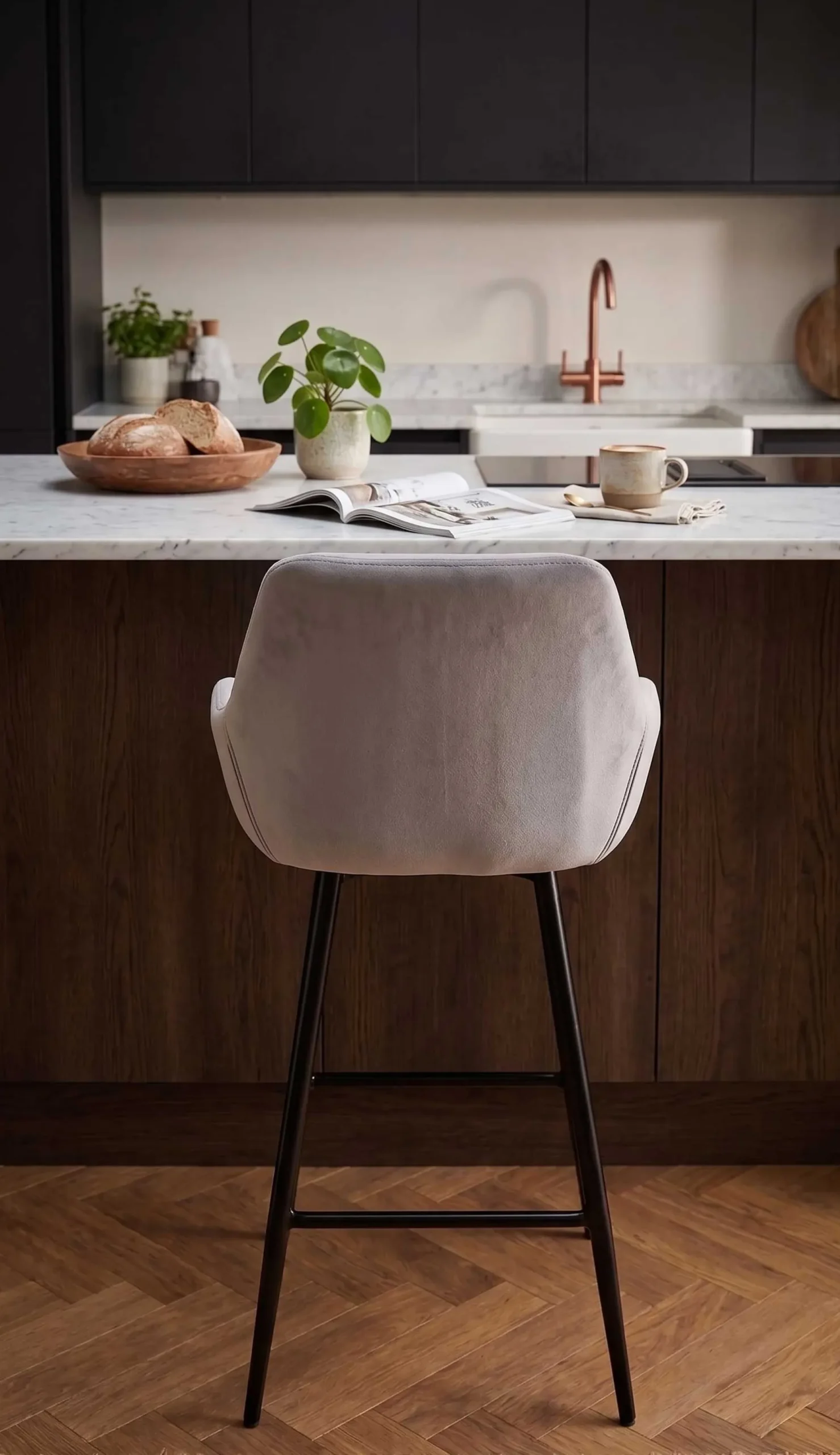 Rousseau Satz von 2 Barhockern Amman 65cm -