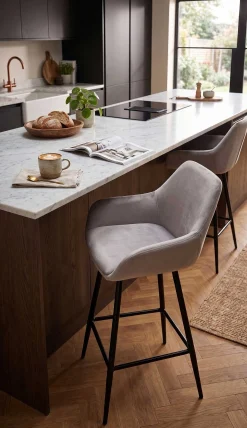 Rousseau Satz von 2 Barhockern Amman 65cm -