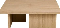 Rousseau Satz von 2 Couchtischen Arallo - 120x120x38cm - Eiche Dekor