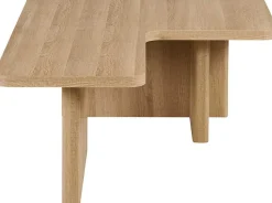 Rousseau Satz von 2 Couchtischen Arallo - 120x120x38cm - Eiche Dekor