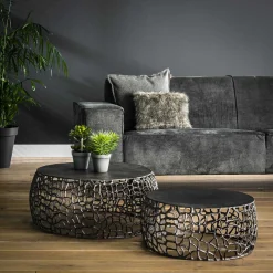 Emob Satz von 2 Couchtischen Lou
