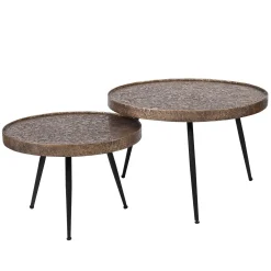 Emob Satz von 2 Couchtischen Pomi - antik