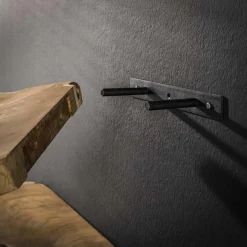 Satz von 3 Wandregalen Navarro-Teak