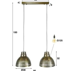 Emob Scarletta Hängelampe ø38 cm-antike